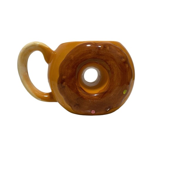 The Simpsons Style Homer Simpson Type Donuts Mug Donut Shaped Coffee Cup - Picture 4 of 6